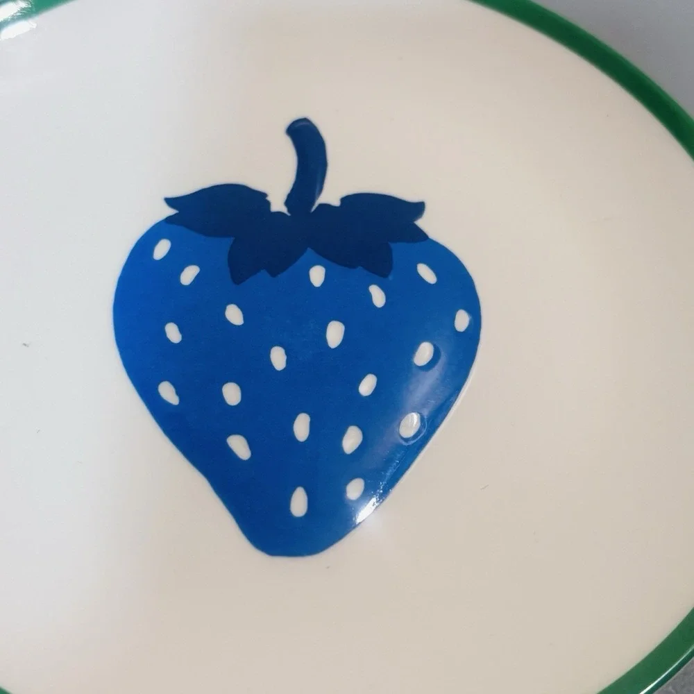 Kate Spade New York Strawberry Melamine Colorful Four Piece Plate Set 6